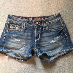 Rock Revival Jean distressed shorts